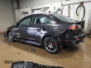 2013 Mitsubishi Lancer Evolution MR with VIN JA32W5FV5DU016540, listed as a Copart auction lot 47615845 with 79,599 mi miles and Salvage Title. Bid and sale history available at carsss.com. Image 2.