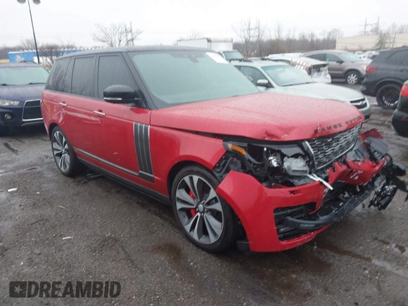 2020 Land Rover Range Rover SV Autobiography Dynamic with VIN SALGW2RE3LA580584, listed as a IAAI auction lot 41089853 with 62,057 mi miles and . Bid and sale history available at DreamBid. Image 1.