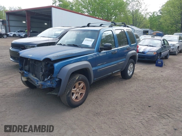 2003 Jeep Liberty Sport with VIN 1J4GL48K23W685486, listed as a IAAI auction lot 42094185 with 156,690 mi miles. Bid and sale history available at carsss.com. Image 2.