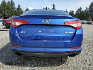 2013 Kia Optima SX with VIN 5XXGR4A65DG153959, listed as a Copart auction lot 52216175 with 112,332 mi miles and Salvage Title. Bid and sale history available at carsss.com. Image 6.
