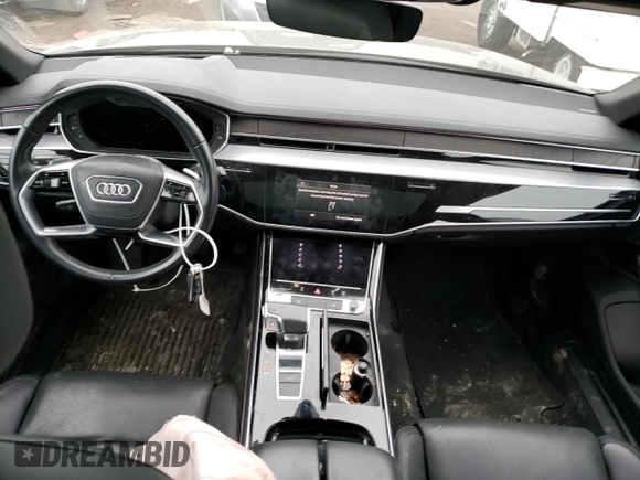 2020 Audi A8 L with VIN WAU8EAF85LN012690, listed as a Copart auction lot 44290193 with 50,909 mi miles. Bid and sale history available at carsss.com. Image 8.