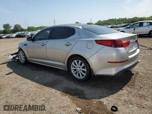 2015 Kia Optima EX с VIN 5XXGN4A71FG385837, выставлен на аукционе Copart как лот 60113905 с пробегом 172 274 миль миль и Списание • Salvage title. История ставок и продаж доступна на DreamBid. Изображение 2.