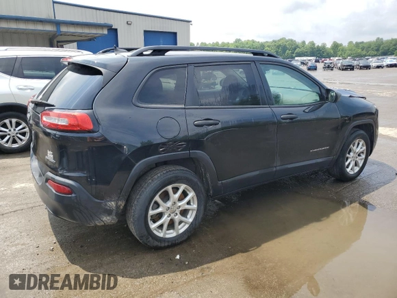 2016 Jeep Cherokee Sport with VIN 1C4PJMABXGW191341, listed as a Copart auction lot 59394975 with 116,385 mi miles and Salvage title. Bid and sale history available at DreamBid. Image 3.