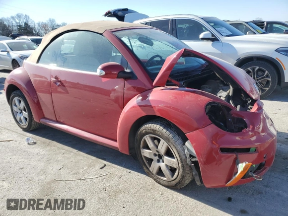 2007 Volkswagen Beetle with VIN 3VWRF31Y87M421898, listed as a Copart auction lot 83316724 with Not Provided miles and Salvage Title. Bid and sale history available at DreamBid. Image 4.