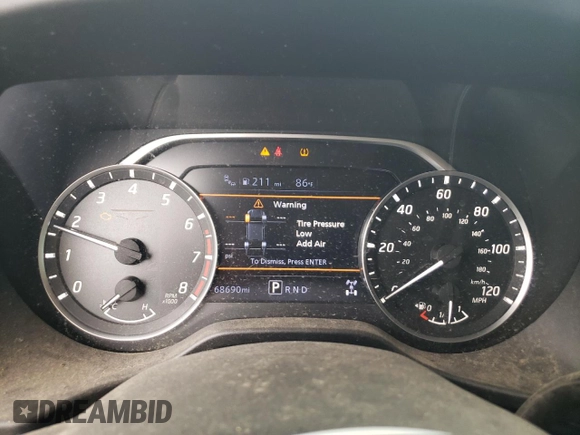 2021 Nissan Titan SV with VIN 1N6AA1EC2MN506607, listed as a Copart auction lot 57905485 with 68,690 mi miles and Salvage title. Bid and sale history available at DreamBid. Image 9.