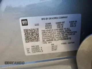 2023 Buick Encore GX Select with VIN KL4MMESL2PB086978, listed as a Copart auction lot 49974395 with 14,454 mi miles and Salvage title. Bid and sale history available at DreamBid. Image 15.