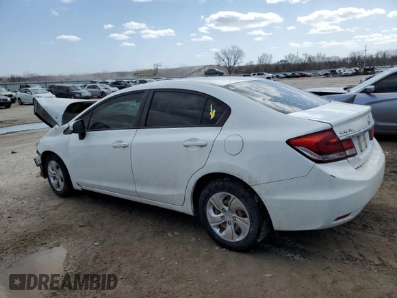 2015 Honda Civic Sedan LX with VIN 19XFB2F5XFE068633, listed as a Copart auction lot 48239295 with 164,087 mi miles and Salvage Title. Bid and sale history available at carsss.com. Image 2.