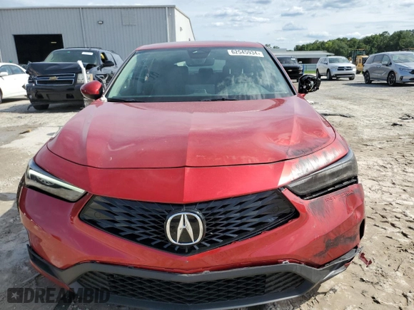 2024 Acura Integra with VIN 19UDE4H29RA010194, listed as a Copart auction lot 62545934 with 2,046 mi miles and Salvage Title. Bid and sale history available at carsss.com. Image 5.