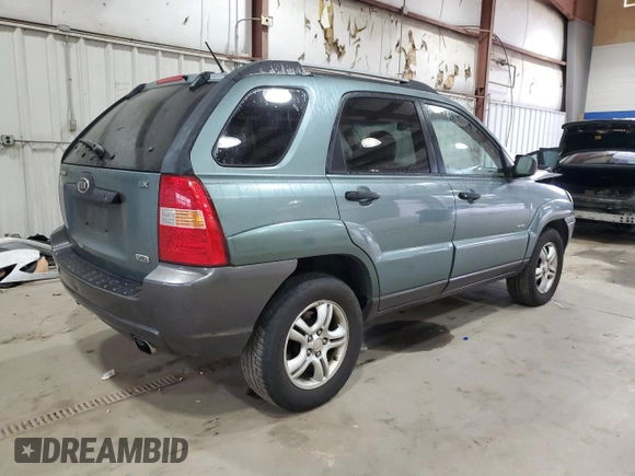 2005 Kia Sportage LX with VIN KNDJE723357136000, listed as a Copart auction lot 78710044 with 219,599 mi miles and Salvage Title. Bid and sale history available at carsss.com. Image 3.