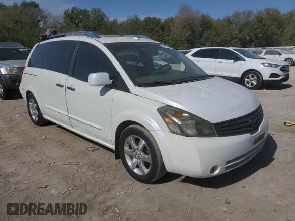 2008 Nissan Quest with VIN 5N1BV28U88N105280, listed as a Copart auction lot 75277664 with 168,724 mi miles and Salvage Title. Bid and sale history available at carsss.com. Image 4.
