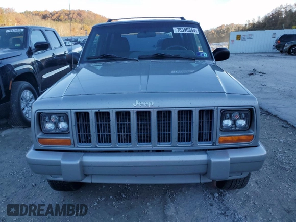 2001 Jeep Cherokee Sport with VIN 1J4FF58S71L576951, listed as a Copart auction lot 78390844 with 267,142 mi miles and Salvage title. Bid and sale history available at DreamBid. Image 5.