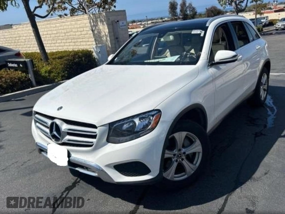 2018 Mercedes-Benz GLC with VIN WDC0G4JB0JV018001, listed as a Copart auction lot 55706755 with 137,134 mi miles and Clean Title. Bid and sale history available at carsss.com. Image 2.