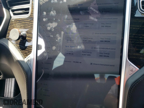 2016 Tesla Model S 90D с VIN 5YJSA1E26GF167934, выставлен на аукционе Copart как лот 57664115 с пробегом 151 583 миль миль и Списание • Salvage title. История ставок и продаж доступна на DreamBid. Изображение 9.