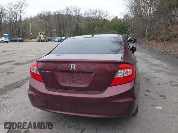 2012 Honda Civic EX with VIN 2HGFB2F83CH543244, listed as a IAAI auction lot 42009226 with 106,175 mi miles and . Bid and sale history available at DreamBid. Image 17.