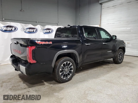 2022 Toyota Tundra Limited with VIN 5TFJA5DB1NX007550, listed as a Copart auction lot 48113095 with 29,444 mi miles and Clean title. Bid and sale history available at DreamBid. Image 3.
