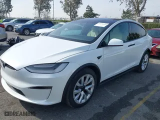2022 Tesla Model X with VIN 7SAXCBE58NF336321, listed as a IAAI auction lot 41458205 with 21,916 mi miles. Bid and sale history available at carsss.com. Image 20.