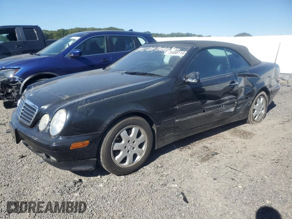 2002 Mercedes-Benz CLK 320/430 with VIN WDBLK65G72T104615, listed as a Copart auction lot 75488114 with 125,136 mi miles and Clean Title. Bid and sale history available at DreamBid. Image 1.