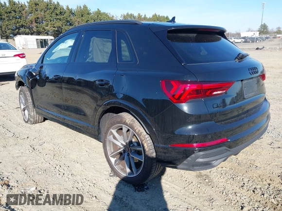 2024 Audi Q3 S line Premium with VIN WA1DECF35R1049699, listed as a IAAI auction lot 41177879 with 15,852 mi miles. Bid and sale history available at carsss.com. Image 3.