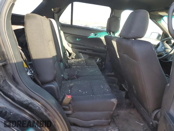 2016 Ford Utility Police Interceptor with VIN 1FM5K8AR4GGC07998, listed as a Copart auction lot 81365434 with 0 mi miles and Salvage Title. Bid and sale history available at carsss.com. Image 10.