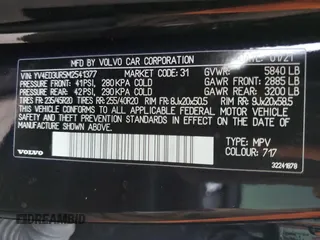 2021 Volvo XC40 with VIN YV4ED3UR5M2541377, listed as a Copart auction lot 89018905 with 50,940 mi miles and Salvage Title. Bid and sale history available at DreamBid. Image 15.