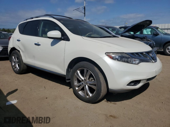 2011 Nissan Murano LE with VIN JN8AZ1MU8BW051828, listed as a Copart auction lot 53504425 with 177,819 mi miles and Salvage Title. Bid and sale history available at carsss.com. Image 4.
