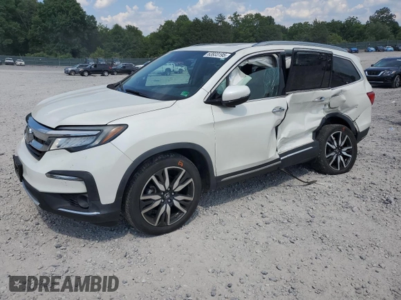 2019 Honda Pilot Touring 8-Passenger with VIN 5FNYF6H96KB067035, listed as a Copart auction lot 63933195 with 46,514 mi miles and Salvage title. Bid and sale history available at DreamBid. Image 1.