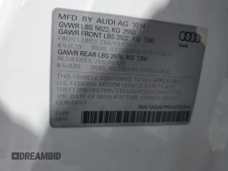 2015 Audi Q5 Prestige с VIN WA1WGAFP6FA055808, выставлен на аукционе Copart как лот 60406335 с пробегом 125 847 миль миль и Чистый • Clean title. История ставок и продаж доступна на DreamBid. Изображение 13.