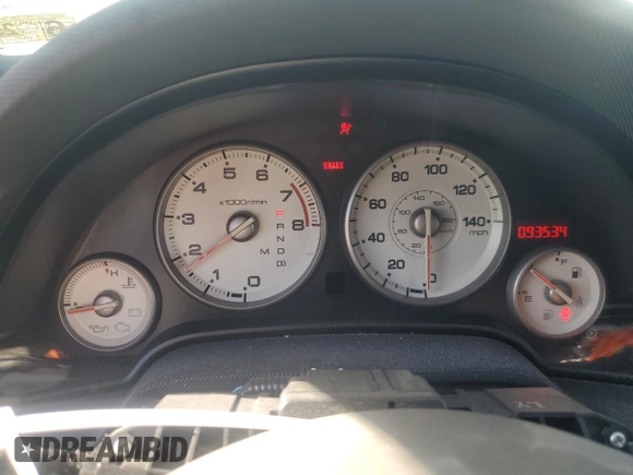 2006 Acura RSX with VIN JH4DC54886S001334, listed as a Copart auction lot 79616134 with 93,534 mi miles and Salvage Title. Bid and sale history available at carsss.com. Image 9.