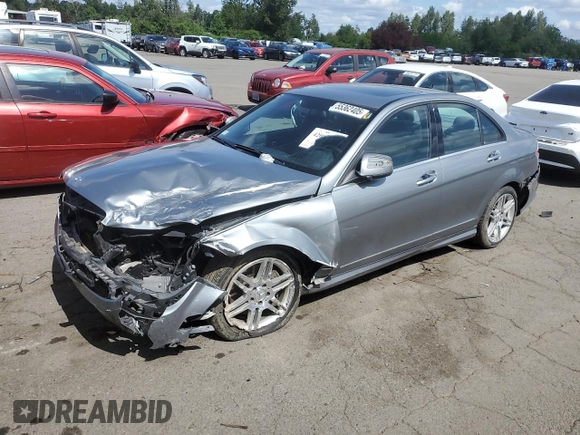 2008 Mercedes-Benz C 350 Sport with VIN WDDGF56X78F155772, listed as a Copart auction lot 55362405 with 117,260 mi miles and Salvage title. Bid and sale history available at DreamBid. Image 1.