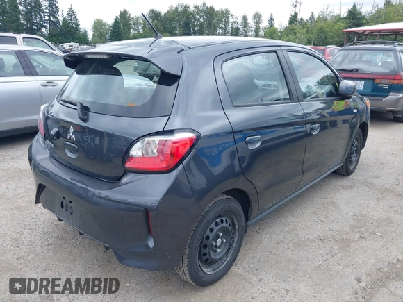 2024 Mitsubishi Mirage ES with VIN ML32AUHJ1RH008958, listed as a IAAI auction lot 42708647 with 36,247 mi miles and . Bid and sale history available at DreamBid. Image 4.