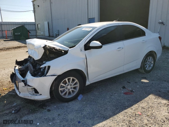 2017 Chevrolet Sonic LT with VIN 1G1JD5SH6H4130810, listed as a Copart auction lot 46839195 with 0 mi miles and Salvage Title. Bid and sale history available at carsss.com. Image 1.