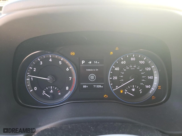 2018 Hyundai Kona SEL with VIN KM8K2CAAXJU082028, listed as a Copart auction lot 43525505 with 71,328 mi miles and Salvage Title. Bid and sale history available at carsss.com. Image 9.