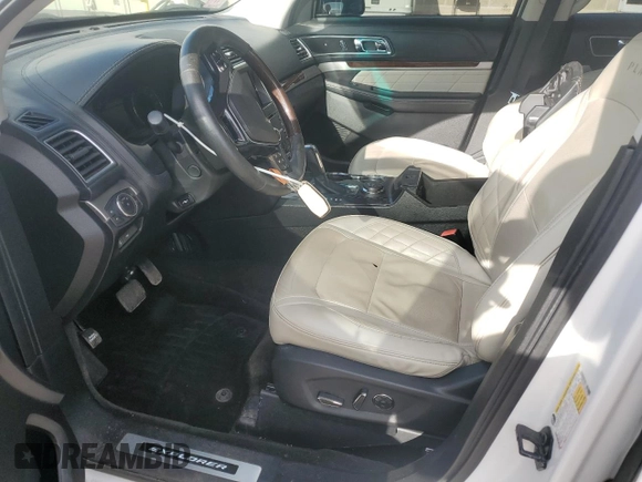 2016 Ford Explorer Platinum with VIN 1FM5K8HT8GGB25290, listed as a Copart auction lot 54882715 with 104,299 mi miles and Salvage Title. Bid and sale history available at DreamBid. Image 7.