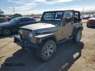 2006 Jeep Wrangler Rubicon with VIN 1J4FA69S36P744801, listed as a Copart auction lot 46541575 with 164,347 mi miles and Salvage title. Bid and sale history available at DreamBid. Image 1.