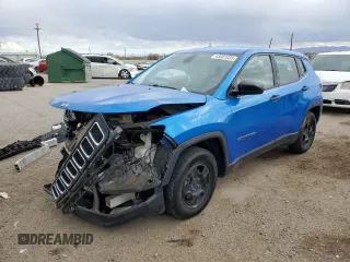 2021 Jeep Compass Sport с VIN 3C4NJCAB1MT576970, выставлен на аукционе Copart как лот 43081635 с пробегом 42 759 миль миль и Списание • Salvage title. История ставок и продаж доступна на DreamBid. Изображение 1.