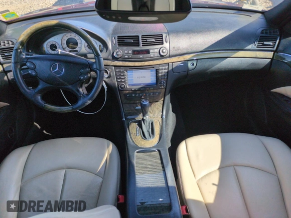 2007 Mercedes-Benz E 350 with VIN WDBUF87X87B139243, listed as a Copart auction lot 48428485 with 65,552 mi miles and Salvage Title. Bid and sale history available at DreamBid. Image 8.