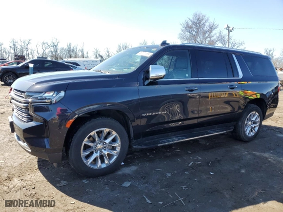 2022 Chevrolet Suburban Premier with VIN 1GNSKFKD5NR210805, listed as a Copart auction lot 45171165 with 63,417 mi miles and Non Repairable. Bid and sale history available at carsss.com. Image 1.