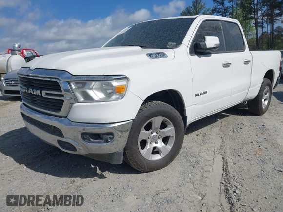 2020 Ram 1500 Big Horn with VIN 1C6SRFBTXLN122260, listed as a IAAI auction lot 41779396 with 171,886 mi miles. Bid and sale history available at carsss.com. Image 2.