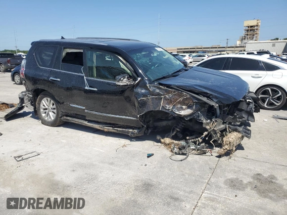 2015 Lexus GX 460 with VIN JTJBM7FX5F5102607, listed as a Copart auction lot 56794815 with 124,551 mi miles and Salvage title. Bid and sale history available at DreamBid. Image 4.
