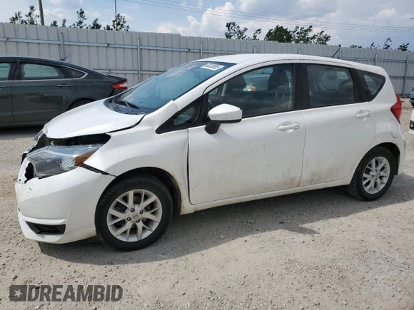 2018 Nissan Note SV with VIN 3N1CE2CP4JL369311, listed as a Copart auction lot 59320085 with 82,055 mi miles and Salvage title. Bid and sale history available at DreamBid. Image 1.