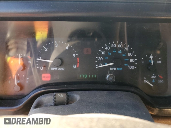 1998 Jeep Wrangler SE with VIN 1J4FY29P7WP792463, listed as a Copart auction lot 72254154 with 179,114 mi miles and Salvage Title. Bid and sale history available at carsss.com. Image 9.