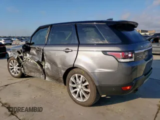 2017 Land Rover Range Rover Sport HSE with VIN SALWR2FV7HA125526, listed as a Copart auction lot 46792585 with 97,676 mi miles and Salvage Title. Bid and sale history available at carsss.com. Image 2.