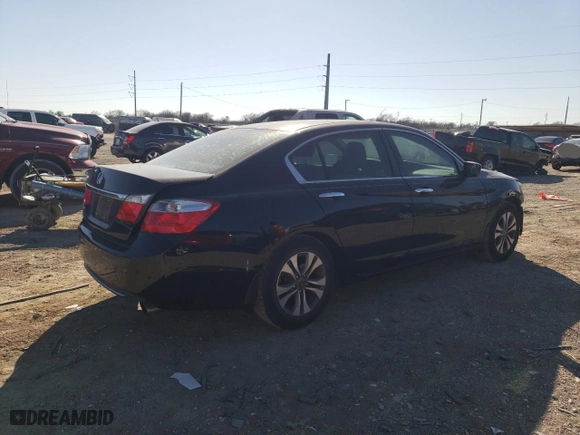 2015 Honda Accord Sedan LX with VIN 1HGCR2F39FA257758, listed as a Copart auction lot 46168645 with 118,130 mi miles and Salvage Title. Bid and sale history available at carsss.com. Image 3.