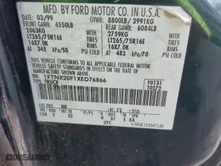 1999 Ford Super Duty F-250 XL with VIN 1FTNX20F1XED76866, listed as a Copart auction lot 79409644 with 228,328 mi miles and Salvage Title. Bid and sale history available at carsss.com. Image 12.