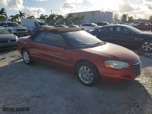 2004 Chrysler Sebring Limited with VIN 1C3EL65R64N337065, listed as a Copart auction lot 77152574 with 80,832 mi miles and Salvage Title. Bid and sale history available at carsss.com. Image 4.