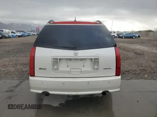 2008 Cadillac SRX with VIN 1GYEE63A280100878, listed as a Copart auction lot 43991375 with 157,092 mi miles and Salvage Title. Bid and sale history available at carsss.com. Image 6.