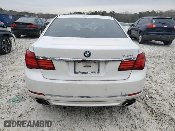 2013 BMW 7 Series 740i with VIN WBAYA6C51DD143769, listed as a Copart auction lot 41965165 with 158,686 mi miles and Clean Title. Bid and sale history available at carsss.com. Image 6.