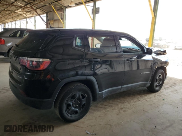 2019 Jeep Compass Sport with VIN 3C4NJCAB8KT622274, listed as a Copart auction lot 55503185 with 36,083 mi miles and Clean title. Bid and sale history available at DreamBid. Image 3.