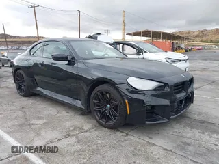 2023 BMW M2 with VIN 3MF13DM02P8D48974, listed as a IAAI auction lot 41471234 with 3,644 mi miles. Bid and sale history available at carsss.com. Image 1.