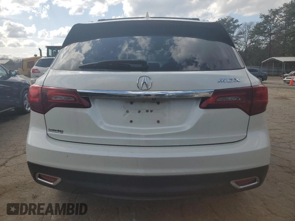 2015 Acura MDX Technology with VIN 5FRYD3H46FB005471, listed as a Copart auction lot 48311235 with 188,093 mi miles and Salvage title. Bid and sale history available at DreamBid. Image 6.